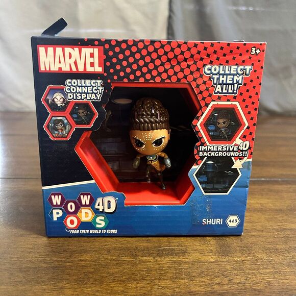 Marvel Black Panther Shuri 4D WOW POD Collectible Figure - Picture 1 of 4
